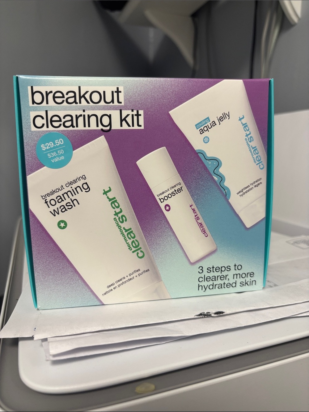 New Dermalogica Breakout Clearing Kit - Foaming Wash, Booster & Aqua Jelly